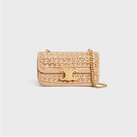 raffia celine bag|claude shoulder bag raffia effect.